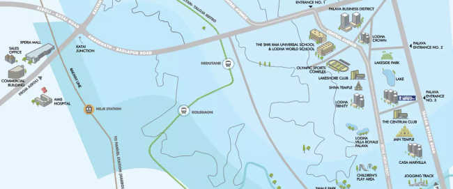 Lodha Serenity Dombivali - Location Map