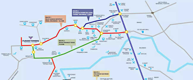 Rama Fusion Towers Hinjewadi - Location Map