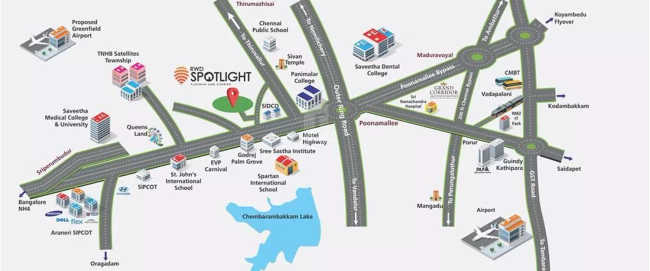 RWD Spotlight Thirumazhisai - Location Map