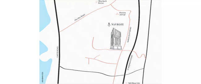 Ashar Navroze Bandra - Location Map