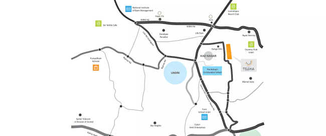Gagan Tisha Undri - Location Map