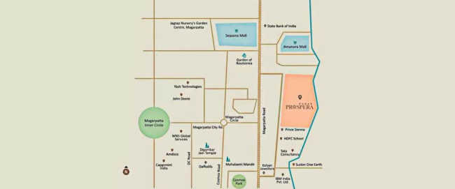 Kumar Prospera Hadapsar - Location Map