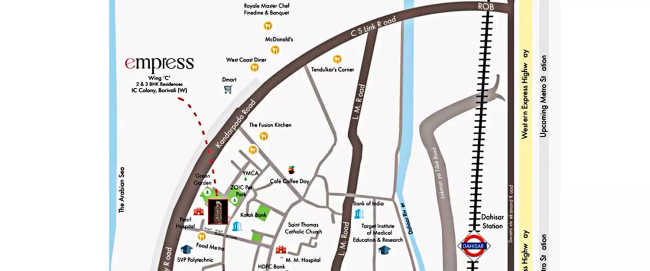 Romell Empress Borivali - Location Map