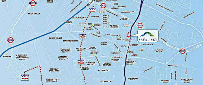 Safal Sky Chembur - Location Map