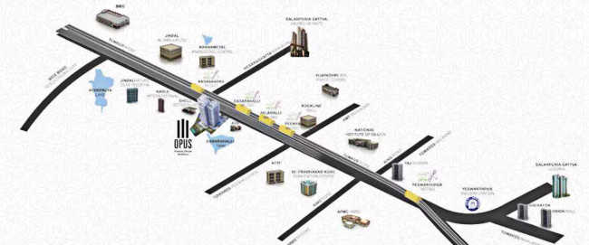 Salarpuria Sattva Opus Dasarahalli - Location Map