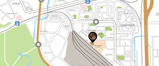 Satyam Bellagio Sanpada - Location Map