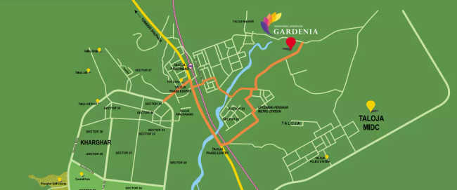 Kamdhenu Gardenia Taloja - Location Map