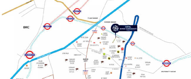 Safal Shree Saraswati Phase 4 Chembur - Location Map