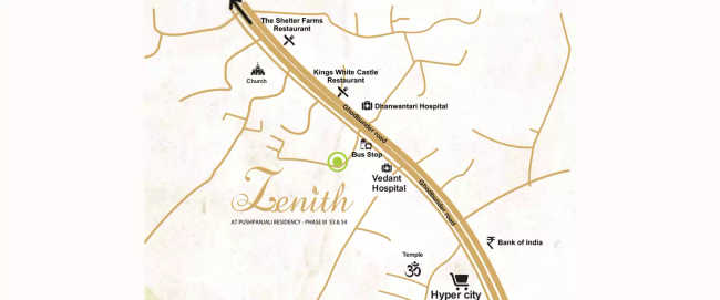 Paradigm Zenith Ghodbunder Road - Location Map