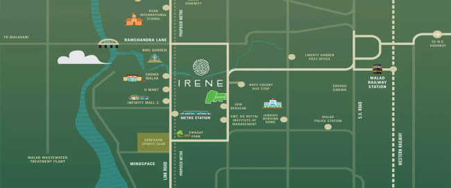 Sheth Irene Malad - Location Map