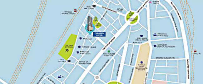 Tridhaatu Arista Matunga - Location Map