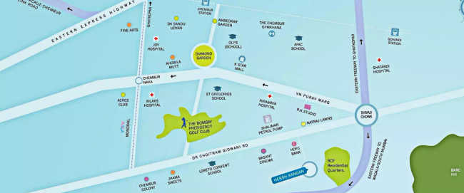 Tridhaatu Hersh Aangan Chembur - Location Map