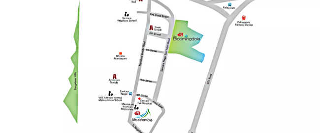 Appaswamy The Bloomingdale Pallavaram - Location Map