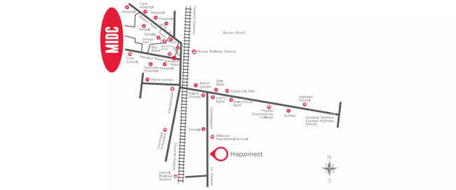 Mahindra Happinest Boisar Boisar - Location Map