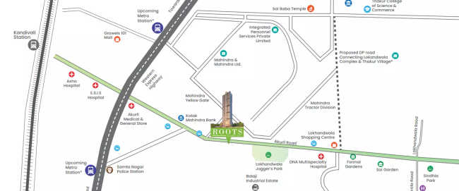 Mahindra Roots Kandivali Kandivali - Location Map