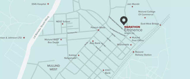 Marathon Eminence Mulund - Location Map