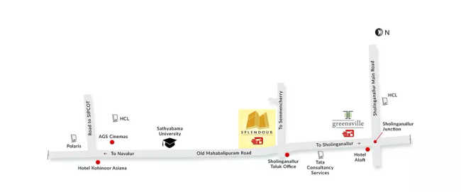 Appaswamy Splendour Thalambur - Location Map