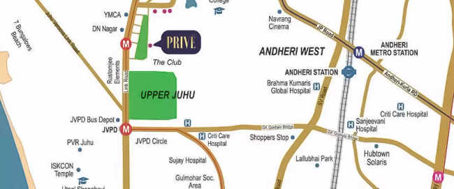 Platinum Prive Andheri - Location Map