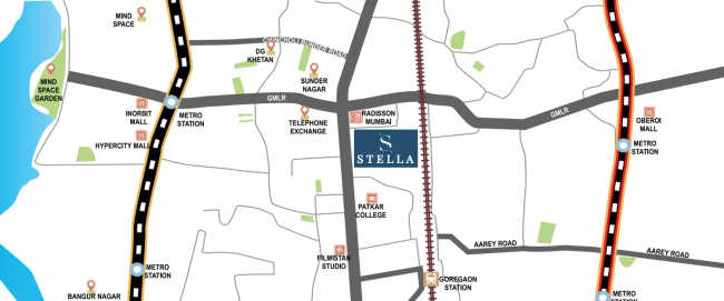 Chandak Codename Stella Goregaon - Location Map