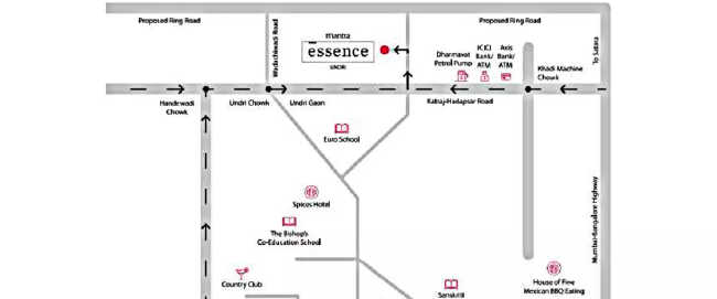 Mantra Essence Undri - Location Map
