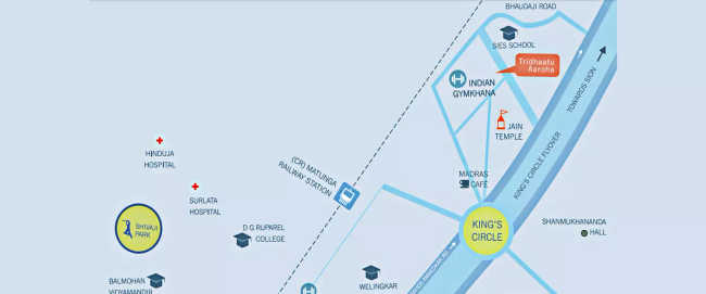 Tridhaatu Aaroha Matunga - Location Map