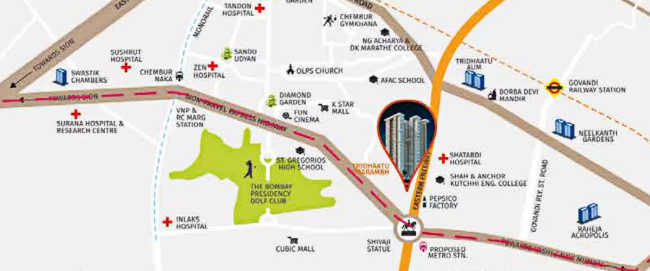 Tridhaatu Prarambh Chembur - Location Map