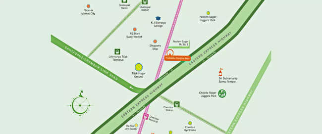 Tridhaatu Shobha Ghatkopar - Location Map