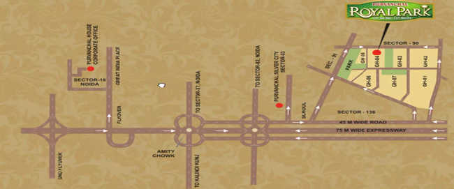 Purvanchal Royal Atlantis Ahmamau - Location Map