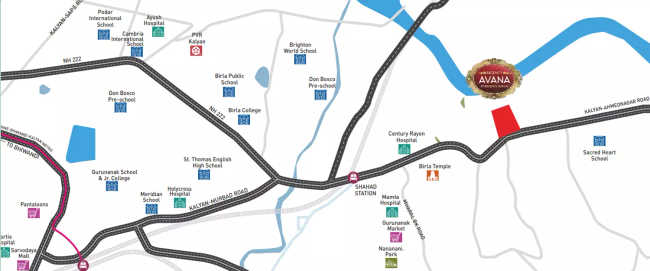 Kalyan Next Ulhasnagar - Location Map