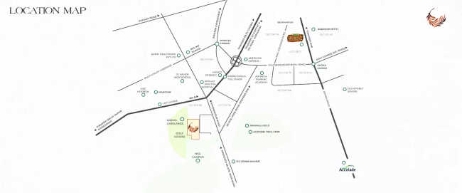Eldeco Fairway Reserve Sector 80 - Location Map