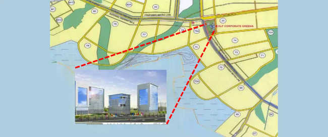 M3M Corner Walk Sector 74 - Location Map