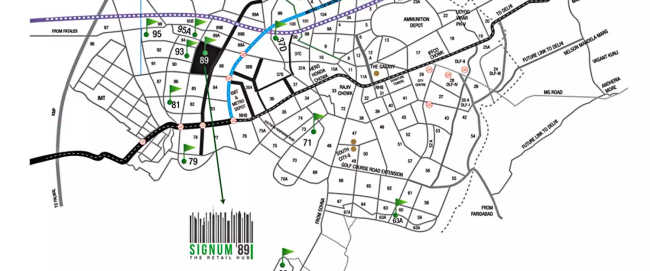 Signature Global Signum 89 Sector 89 - Location Map