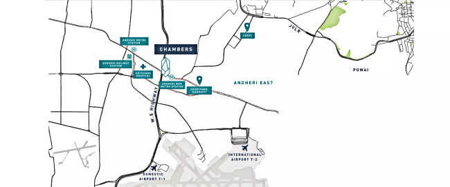 Chandak Chambers Andheri - Location Map