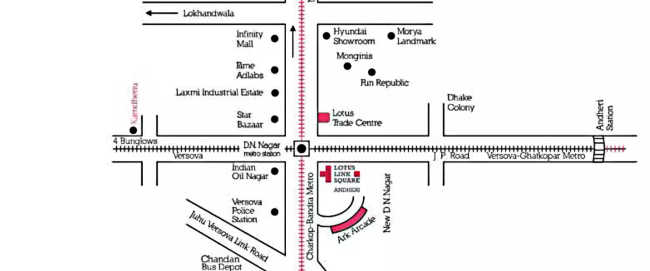 Lotus Link Square Andheri - Location Map