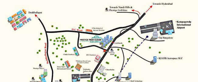 Prestige Tech Cloud Devanahalli - Location Map