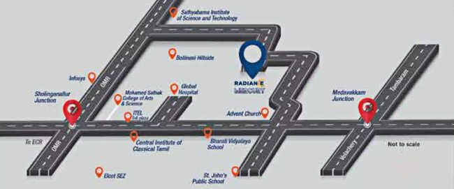 Radiance Mercury Perumbakkam - Location Map