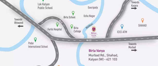 Birla Vanya Kalyan - Location Map