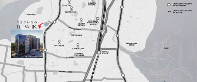 Wadhwa Techno Park Borivali - Location Map