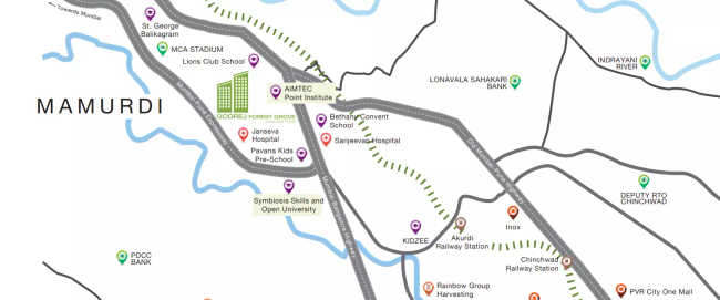 Godrej Forest Grove Mamurdi - Location Map