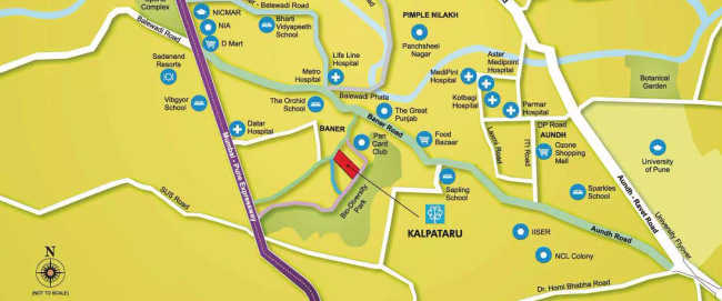 Kalpataru Jade Residences Baner - Location Map