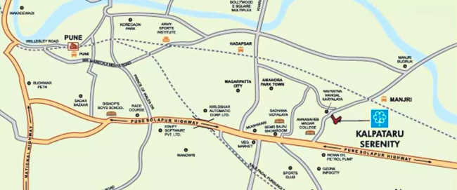 Kalpataru Serenity Manjri - Location Map