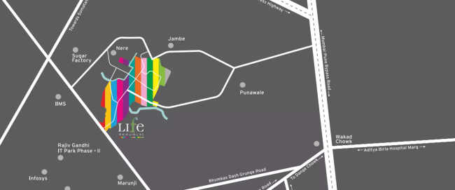 Kolte Patil First Avenue Wakad - Location Map