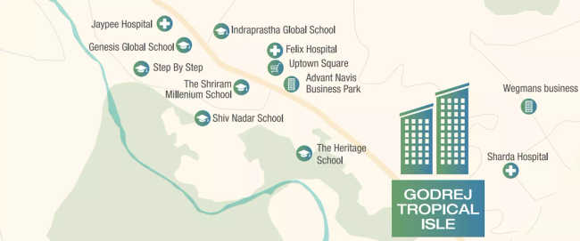 Godrej 146 Noida Sector 146 - Location Map