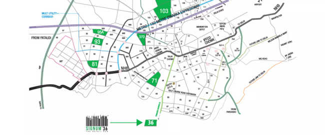 Signature Signum 36 Sector 36 - Location Map