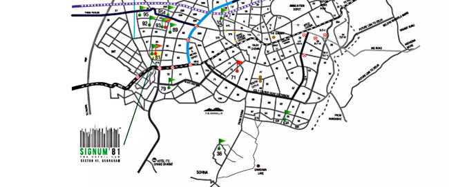 Signature Signum 81 Sector 81 - Location Map