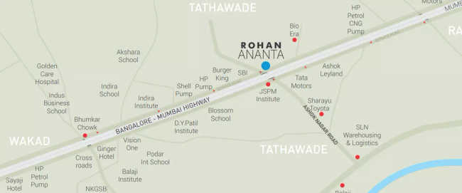 Rohan Ananta Tathawade - Location Map