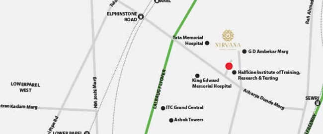 Runwal Nirvana Parel - Location Map