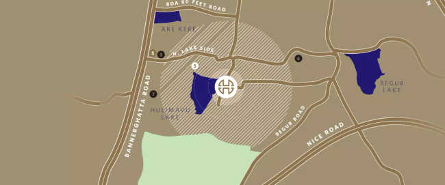 Hiranandani Horizon Akshaya Nagar - Location Map