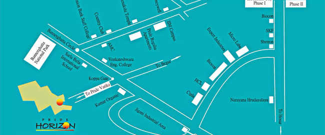 Pride Horizon Anekal - Location Map