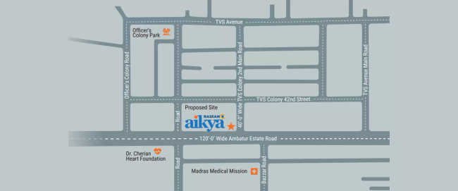 Radiance Aikya Anna Nagar - Location Map